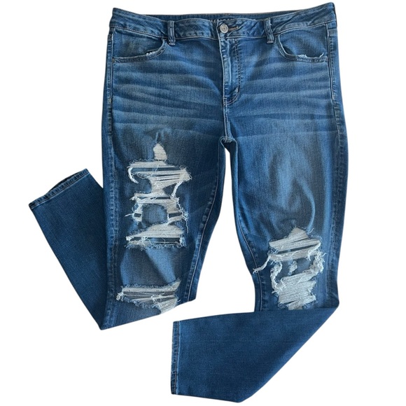 American Eagle Outfitters Denim - American Eagle Women’s Stretchy High Rise Ripped Distressed Skinny Jegging Jean
